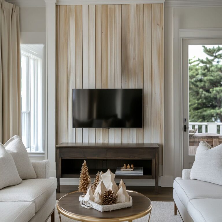 Easy Ways to Make Your TV Wall Stand Out with Wood Accents