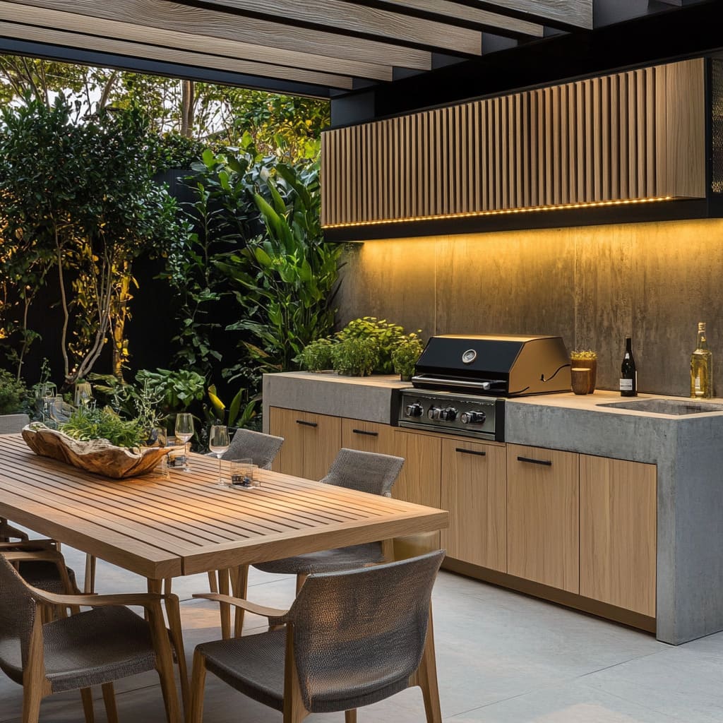 Outdoor Kitchen Design Ideas: From Materials to Lighting and Seating