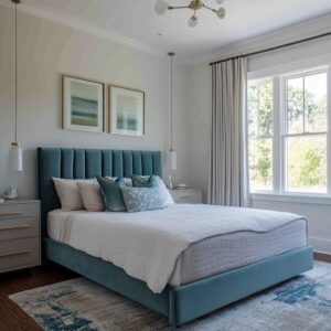 Cómo Combinar Azul Petróleo y Gris en tu Dormitorio: Consejos de Diseño de Expertos