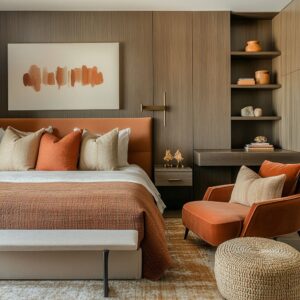Ideas para Dormitorios en Naranja Quemado: Cómo Usar Este Tono con Estilo