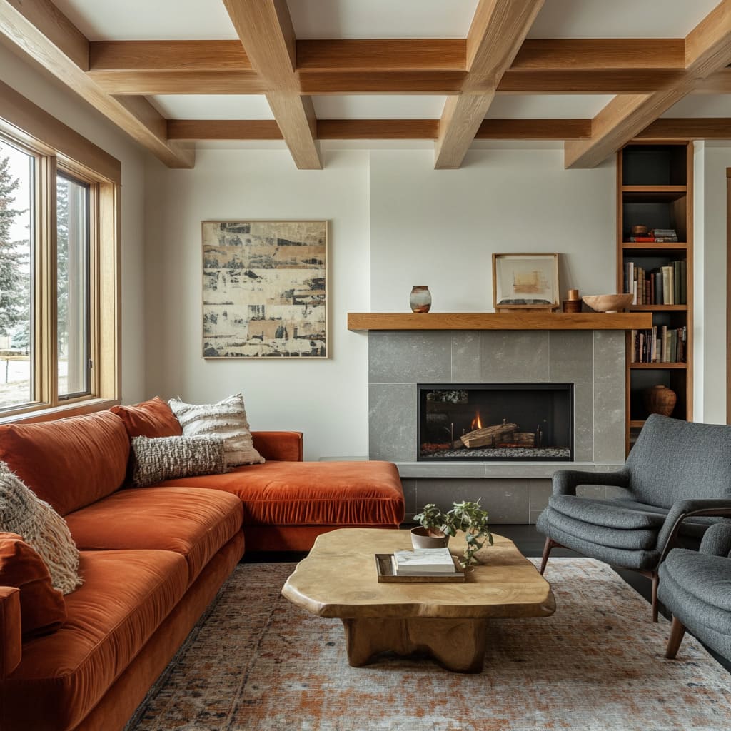 A visually compact but emotionally rich space, this room is defined by soft contrasts and a mix of tactile experiences A visually compact but emotionally rich space, this room is defined by soft contrasts and a mix of tactile experiences