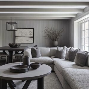 How to Design a Perfect Gray-on-Gray Living Room for Any House Style and Layout
