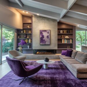 Cómo Decorar una Sala en Tono Púrpura: Ideas Modernas, Clásicas y de Tendencia