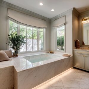 How to Make a Drop-In Bathtub the Focal Point: Lighting, Layout, and Materials