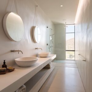 High-End White Bathroom Ideas & Trends: Texture, Light, and Visual Restraint