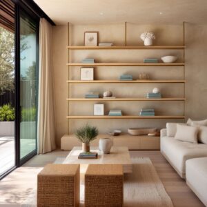 Living Room Shelving Ideas That Use Texture, Light, and Space Like a Design Language