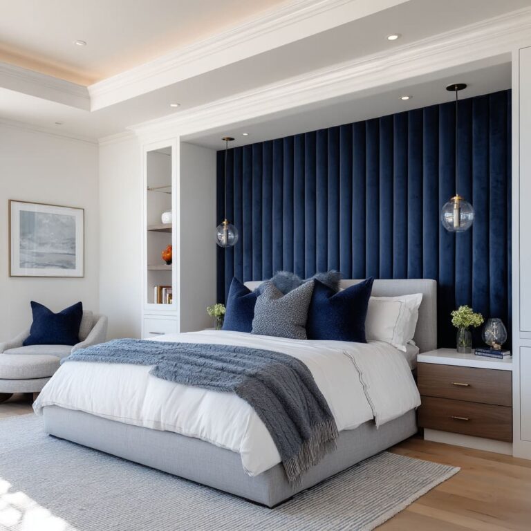 Blue Headboard Design Ideas That Shape the Room’s Look | FH