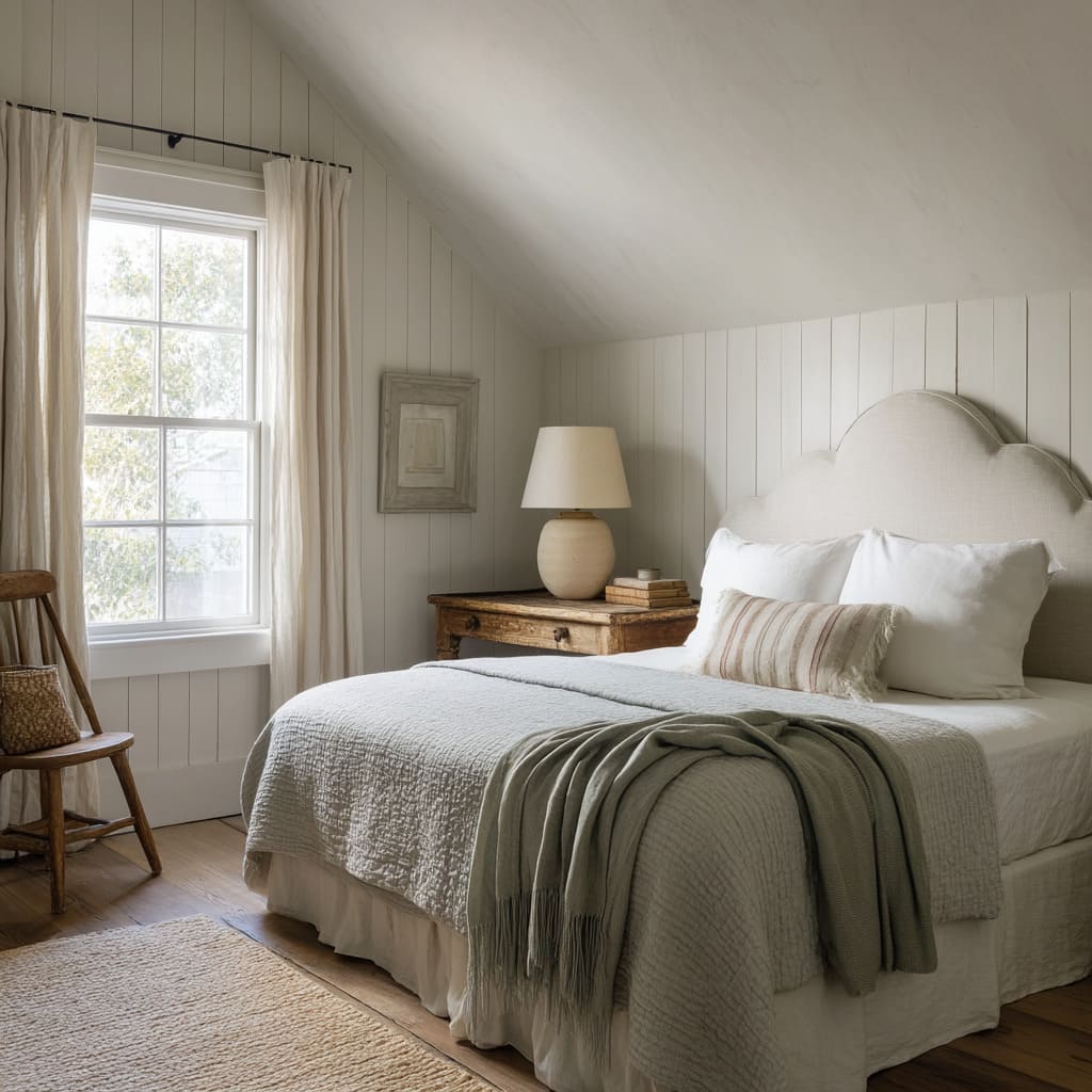 A modest room that demonstrates that simplicity and grace can coexist with strength A modest room that demonstrates that simplicity and grace can coexist with strength