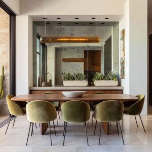 Modern Dining Room Wall Mirror Ideas with Creative Visual Impact