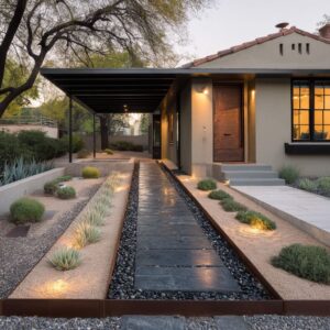 Modern Desert Front Yard Design Ideas: Visual Restraint with Lasting Impact