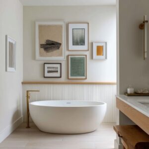 Bathroom Gallery Walls That Work Like Designed Surfaces