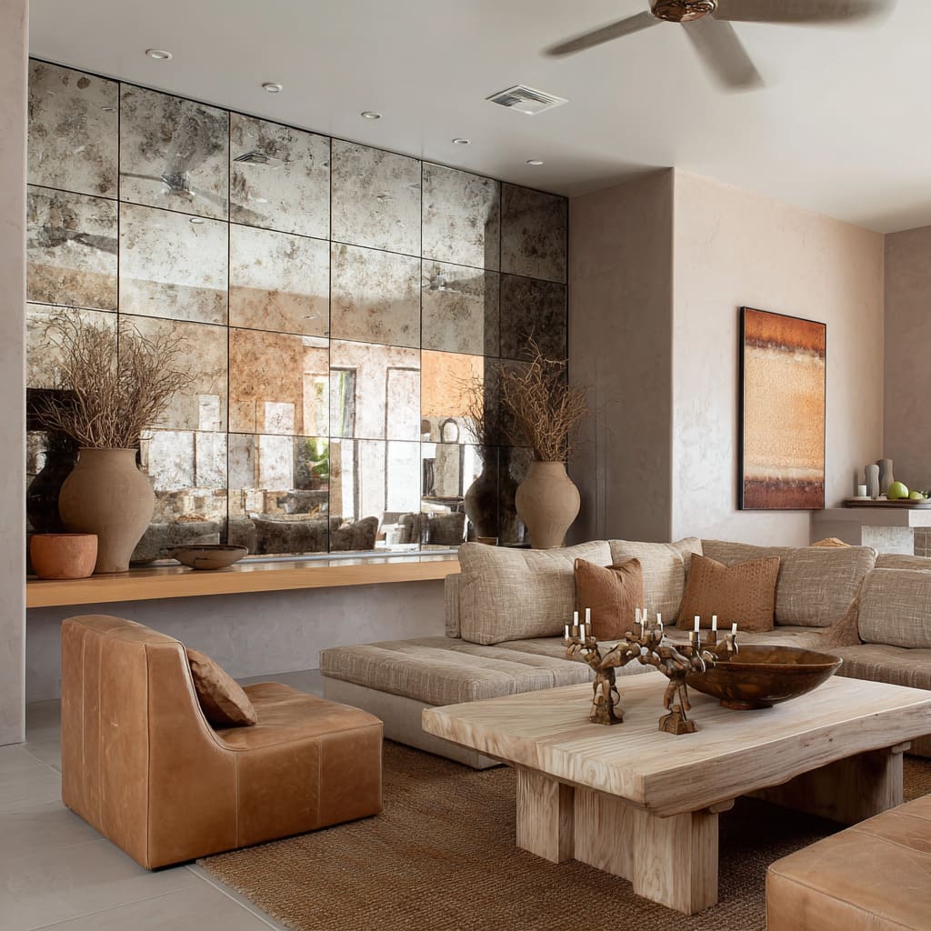 The grid formation is precise, but the mirror's oxidized finish keeps it from being too slick The grid formation is precise, but the mirror's oxidized finish keeps it from being too slick