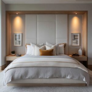 Modern Headboard Ideas : Why the Modern Bedroom Starts with the Wall Behind the Bed