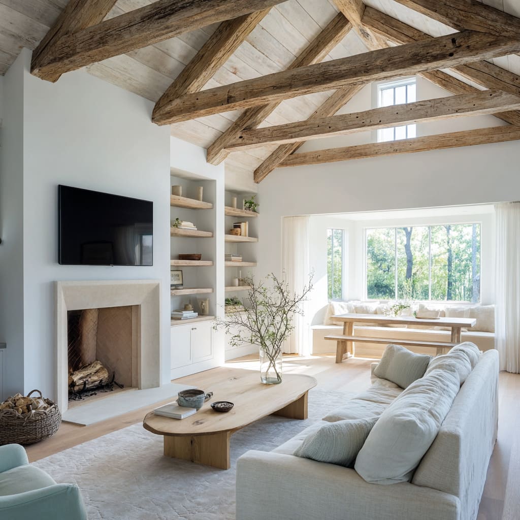 The sofa is plush and modestly styled just a couple of soft blue and ivory pillows The sofa is plush and modestly styled just a couple of soft blue and ivory pillows