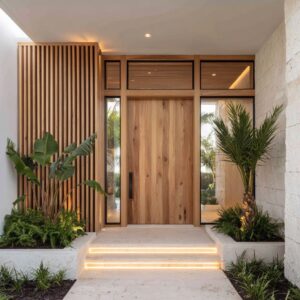 Modern Front Door Design Ideas: Not Flat, Not Loud