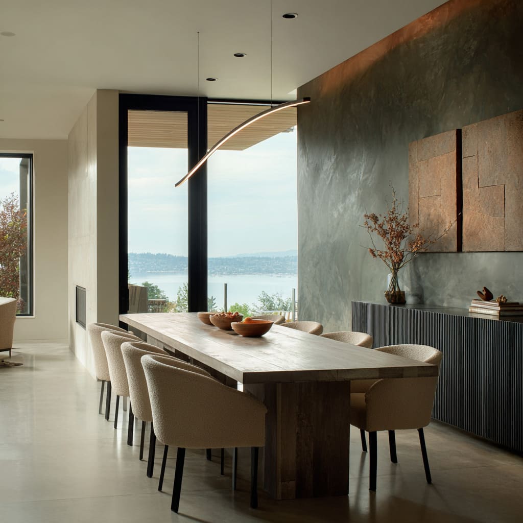 Pared en verde mineral profundo con textura de piedra e iluminación cálida. Pared en verde mineral profundo con textura de piedra e iluminación cálida.