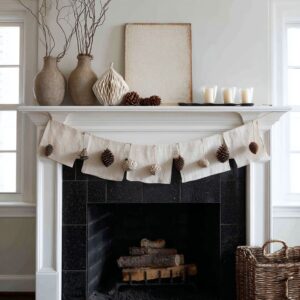 Christmas Mantel Styling: Calm, Modern Ideas with Natural Contrast