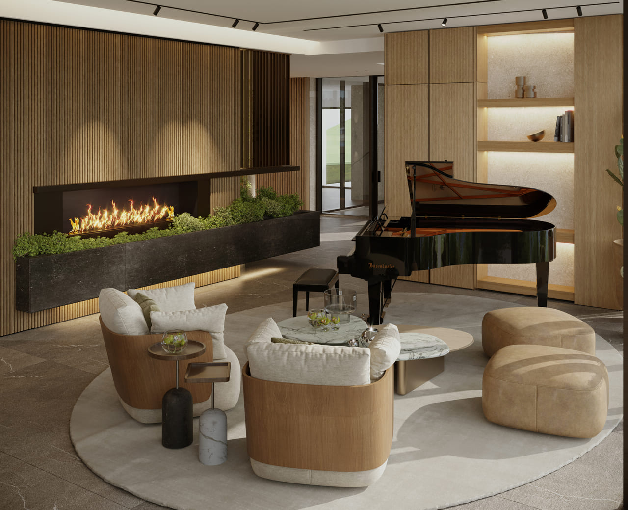 A luxury modern interior design for a NC home