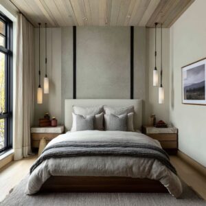 Modern Chalet Bedroom Design: Calm Warmth Reimagined in Contemporary Style