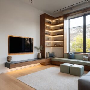 Modern L-Shaped TV Unit Design: The New Language of Corners, Lines, and Light