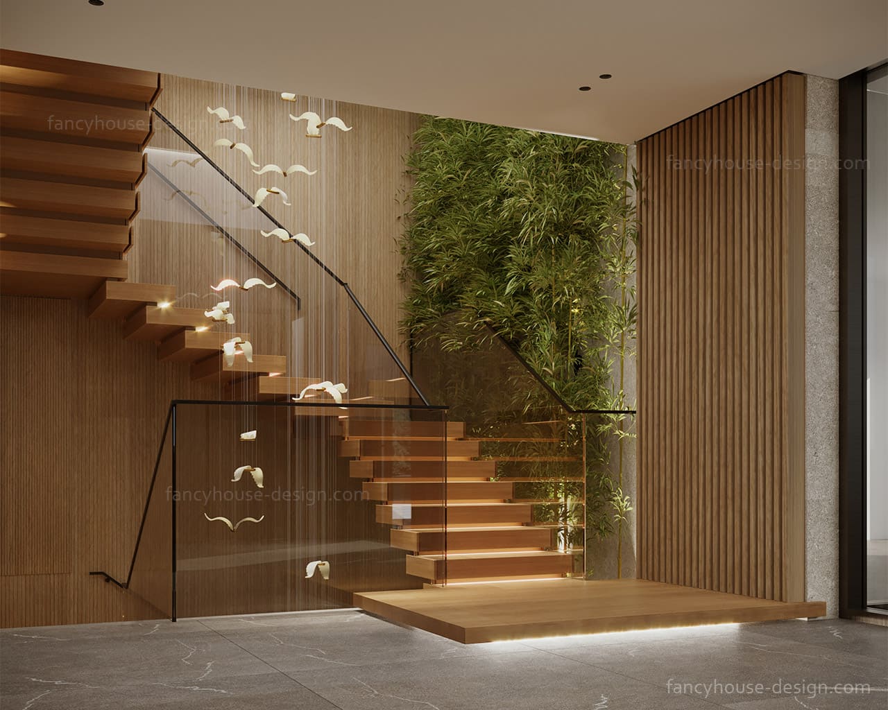 A modern creative staircase design