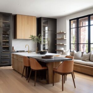 Modern Island–Dining Table Core as One Piece of Furniture