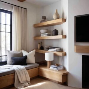 Modern Corner Decor Ideas: Stylish Living Room Corner Design Inspiration