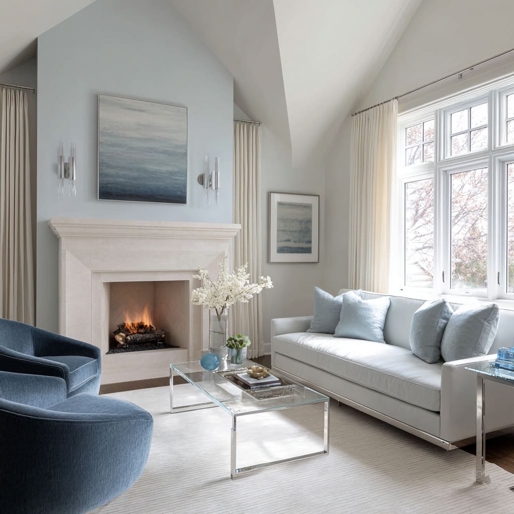 silver and blue cottage-style living room ideas silver and blue cottage-style living room ideas