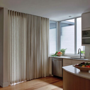 What modern kitchen slider curtains quietly teach about visual control