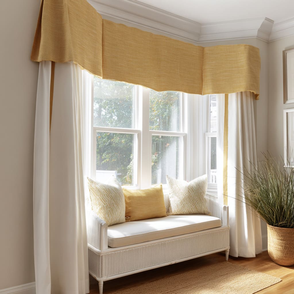 Golden band wrapping a sunny garden bay Golden band wrapping a sunny garden bay