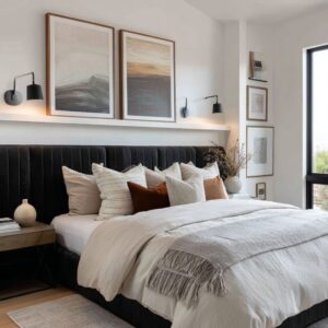 How a Black Headboard Makes a Bedroom Feel Finished