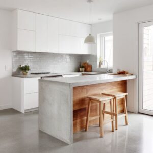 Concrete Countertops Kitchen Ideas: The Pairing Map for a Clean, Calm Look