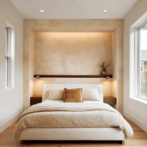 Alternative headboard ideas: the bed wall without the usual centerpiece