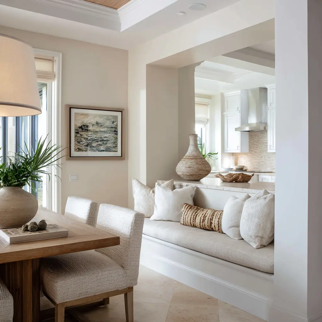 Elegant keeping room design is much more niche-like and architectural in feel. Elegant keeping room design is much more niche-like and architectural in feel.