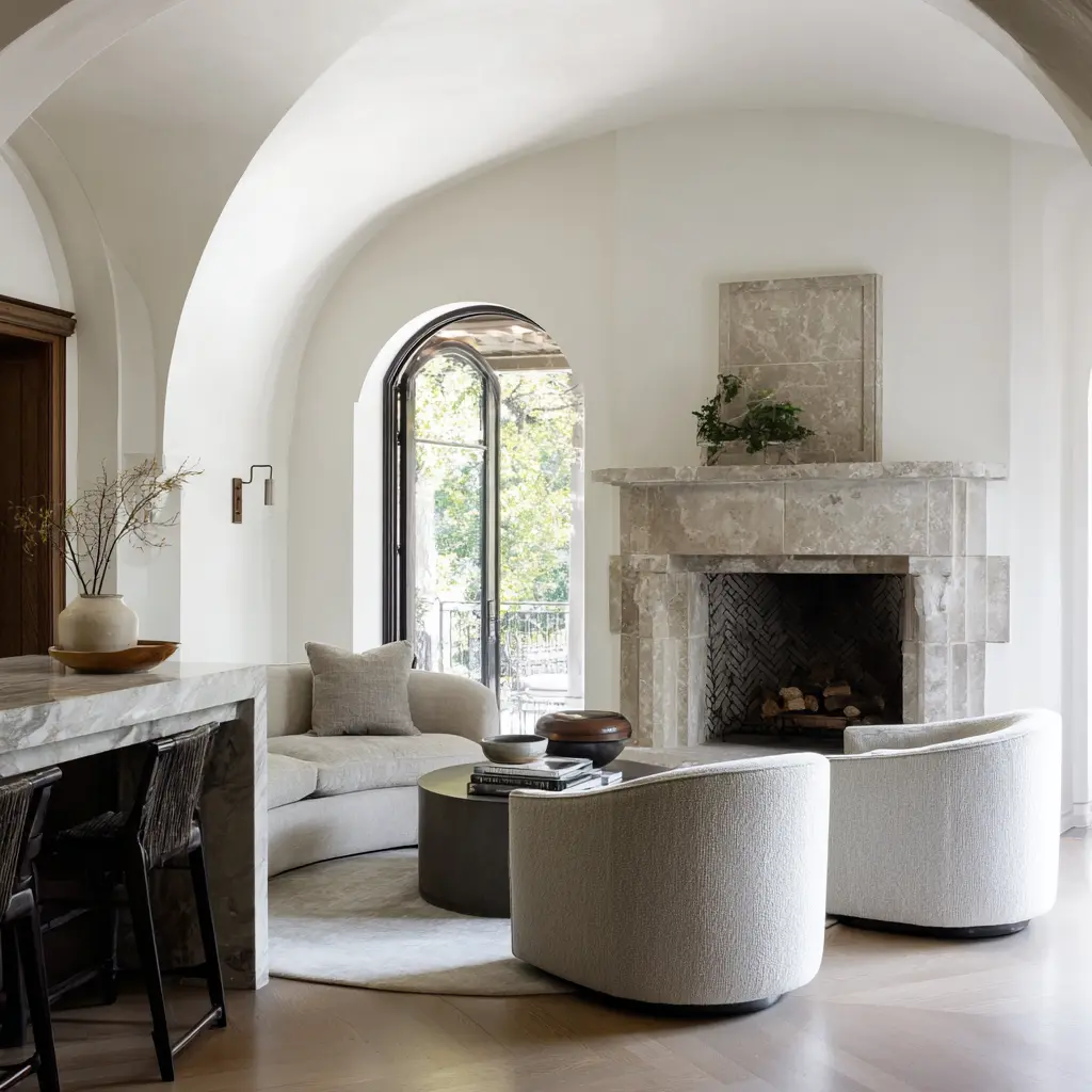 classic arched architecture in the keeping room to create an atmosphere that feels sheltered, gracious, and deeply rooted in the house. classic arched architecture in the keeping room to create an atmosphere that feels sheltered, gracious, and deeply rooted in the house.