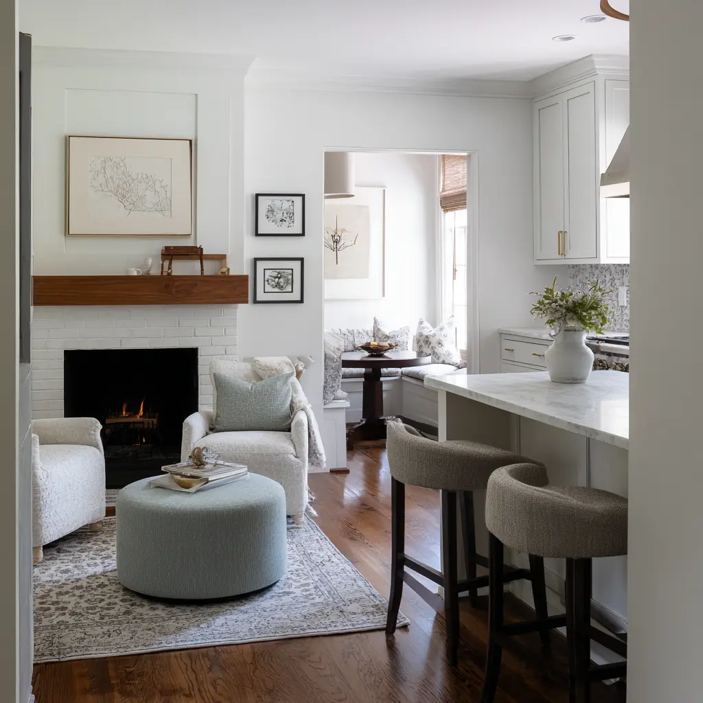 small keeping room handles one of the most common small-space problems in a skillful way it makes a compact area near the kitchen feel purposeful, soft, and socially useful. small keeping room handles one of the most common small-space problems in a skillful way it makes a compact area near the kitchen feel purposeful, soft, and socially useful.