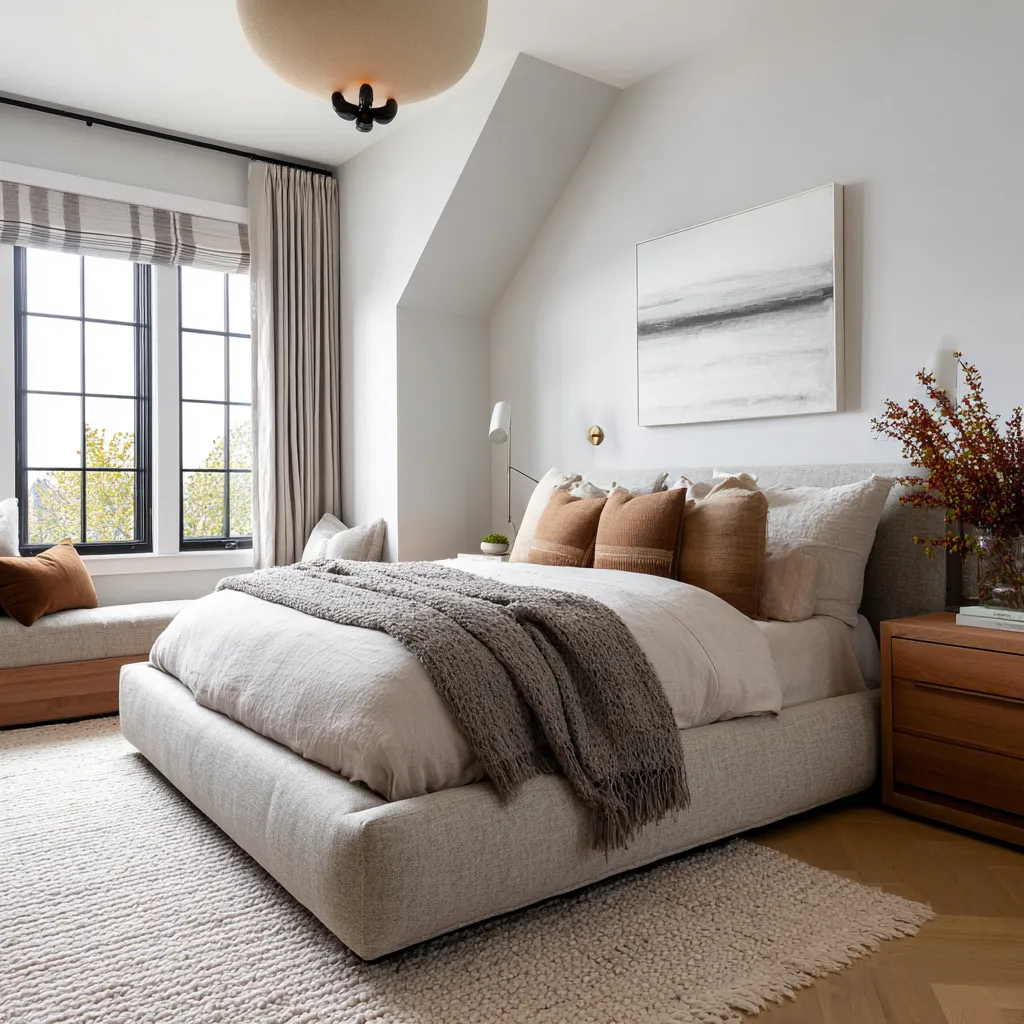 a more restrained, somewhat more urban translation of California boho in an interior design a more restrained, somewhat more urban translation of California boho in an interior design