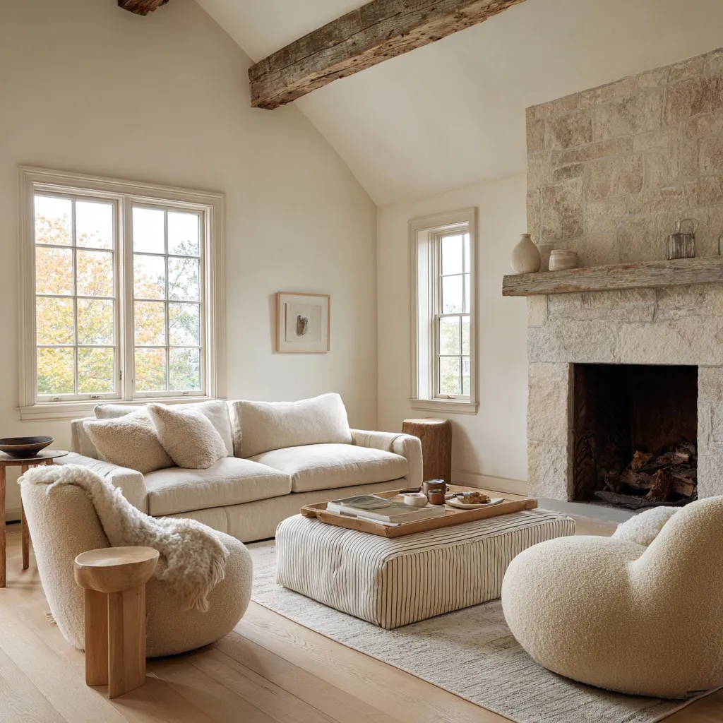 living room concept showing a pale vaulted space with one aged ceiling beam, a large stone fireplace living room concept showing a pale vaulted space with one aged ceiling beam, a large stone fireplace