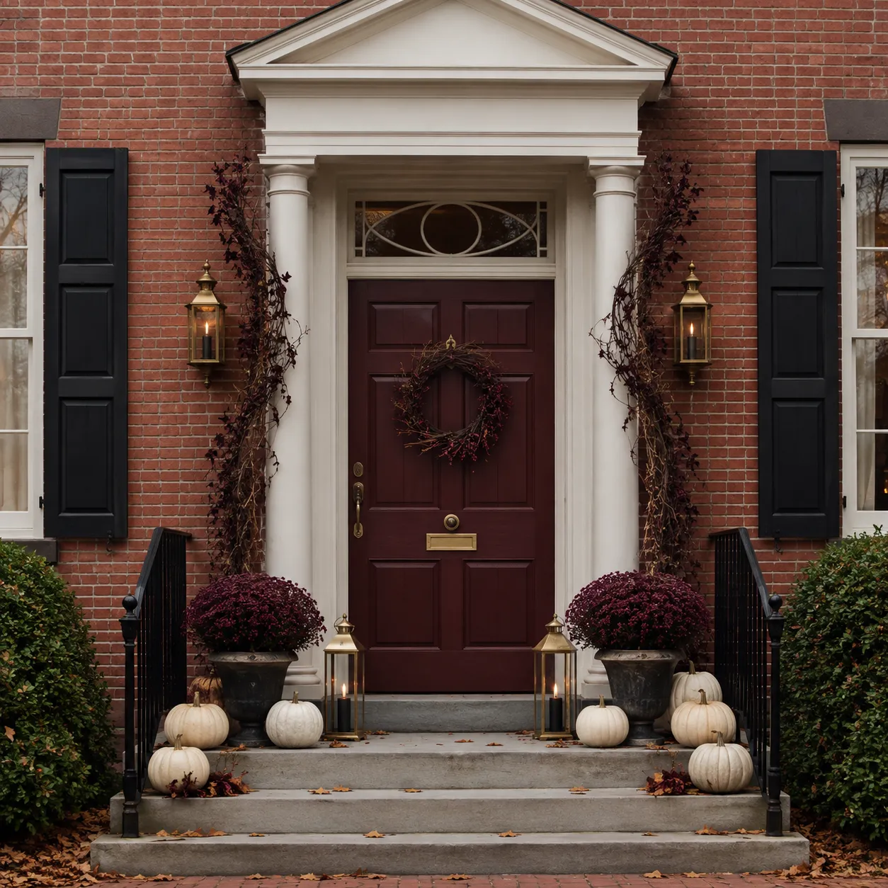 Example of using the front-door color as the source for the Halloween palette Example of using the front-door color as the source for the Halloween palette
