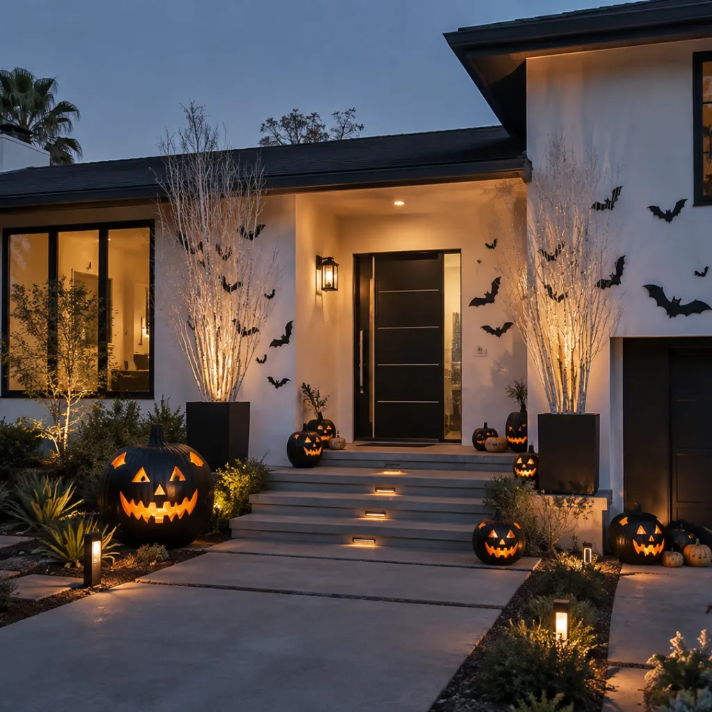 white house uses illumination to invert the normal Halloween palette white house uses illumination to invert the normal Halloween palette